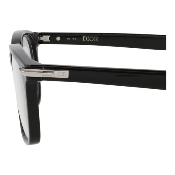 Dior Mens Square/Rectangle Black Black Transparent Fashion Designer Eyewear - Picture 4 of 4